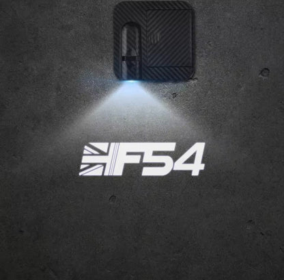 Mini Cooper F54 Wireless LED Laser Projector Welcome Puddle Lights Battery Power