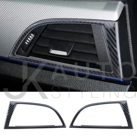 BMW 1 Series F20 F21 Carbon Fibre Effect Dashboard Side Vent Surrounds 2pcs