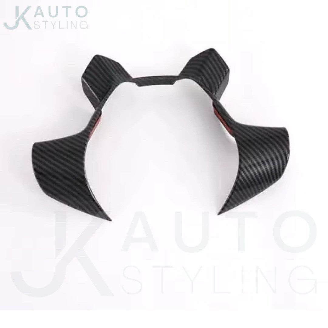 Ford Transit 2017 Tourneo 2016 Carbon Fibre Style Steering Wheel Trim Cover