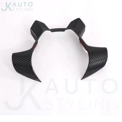 Ford Transit 2017 Tourneo 2016 Carbon Fibre Style Steering Wheel Trim Cover
