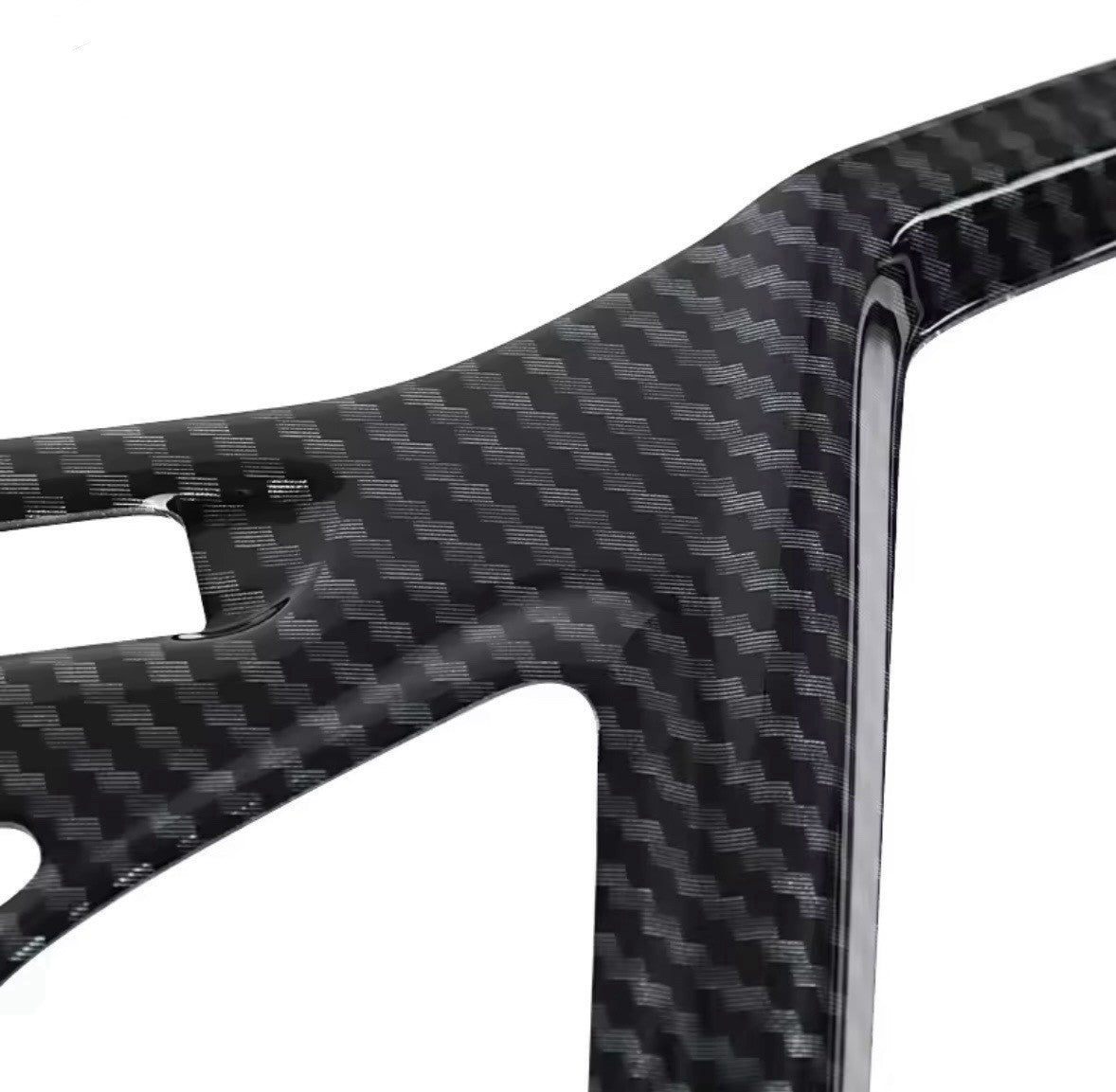 Carbon Fibre Interior Centre Dash Centre Console Trim With Holes For Ford Fiesta MK7