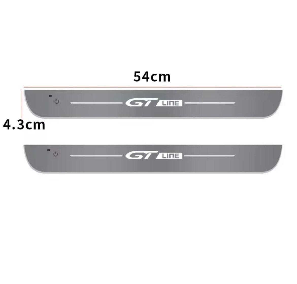 Peugeot GT Line LED Colour Change Door Sill Protector Strips USB Wireless RGB