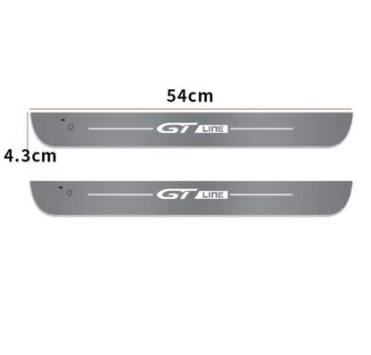 Peugeot GT Line LED Colour Change Door Sill Protector Strips USB Wireless RGB