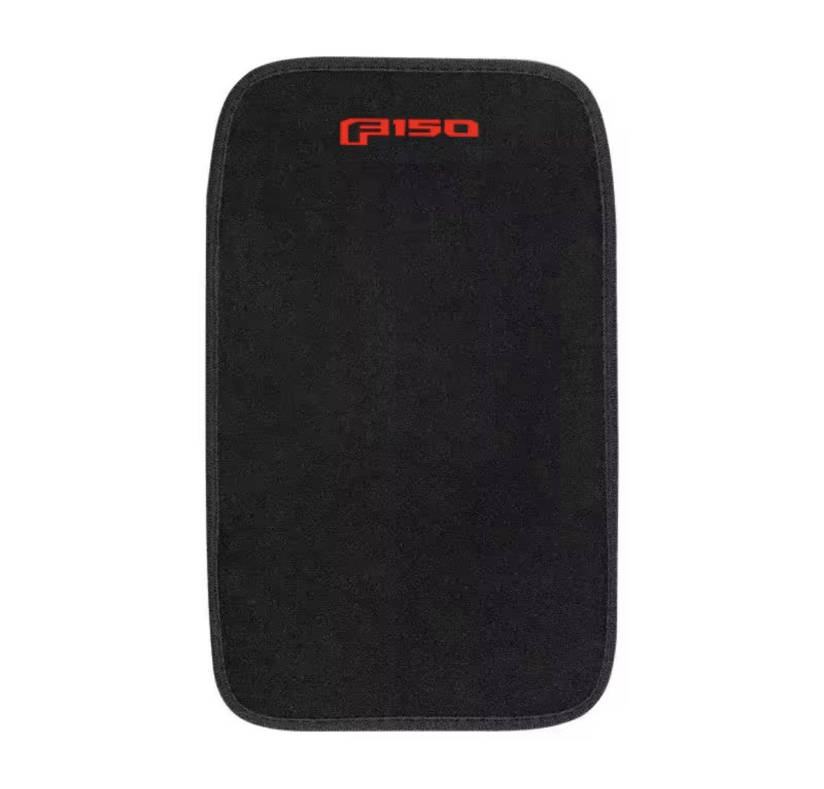 Black Suede Armrest Cover Storage Box Cushion Pad For Ford Ranger F150 Red