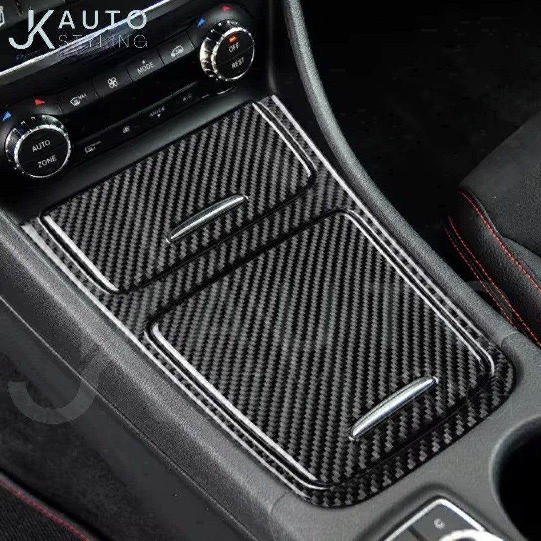 Mercedes A W176 CLA C117 GLA X156 Carbon Fibre Centre Console Trim Overlay Set