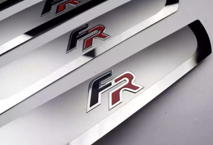 Seat FR Stainless Steel Door Sill Protector Strips Scuff Plates Seat Leon Ibiza