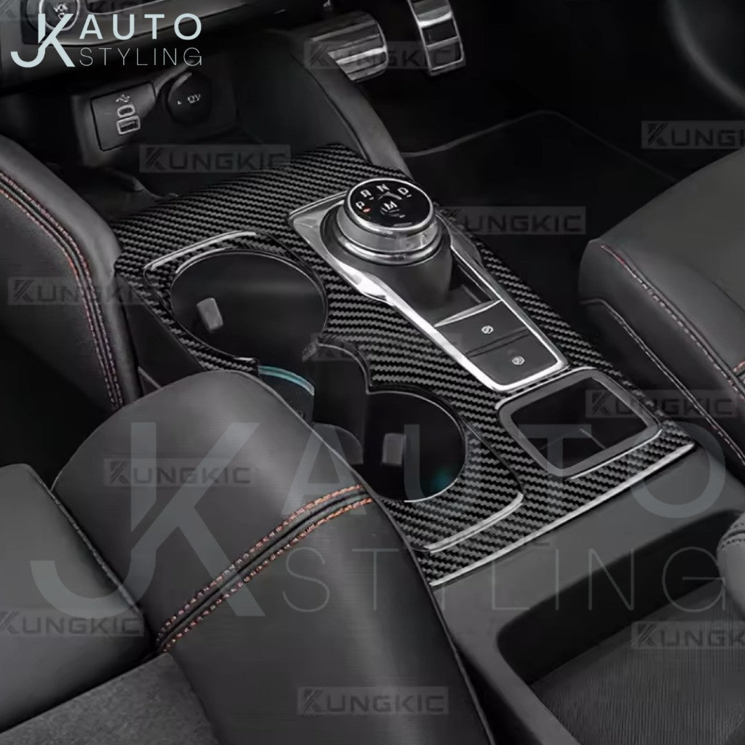 Carbon Fibre Centre Console Gear Panel Trim For Ford Focus MK4 2019-2025 RHD