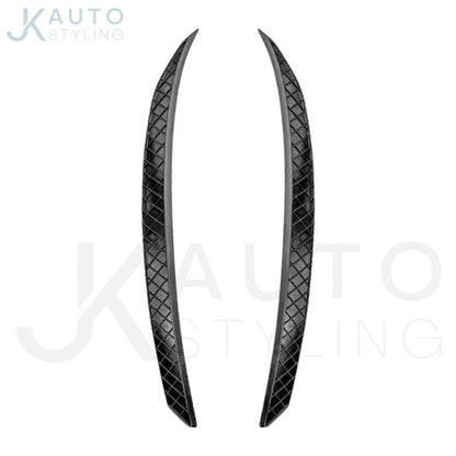 Ford Focus MK2 MK2.5 2009-2011 Matte Black Headlight Bumper Eyelids Eyebrows 2pc