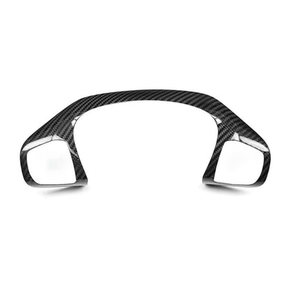 Real Carbon Fibre Top Steering Wheel Trim Cover For Ford Fiesta ST MK8 2018-2023