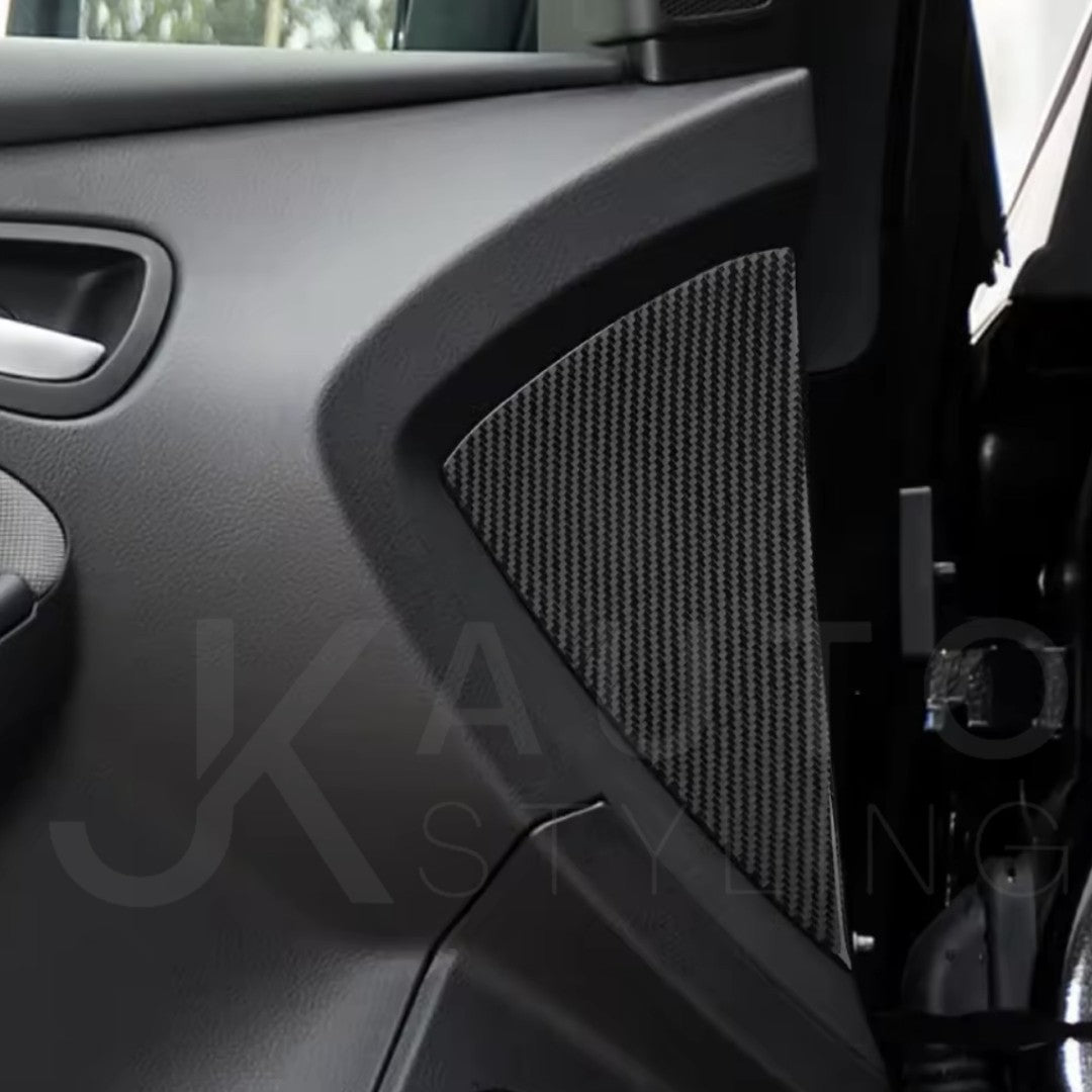 Ford Focus MK3 2012-2018 Carbon Fibre Interior Door Card Panel Trim Protectors