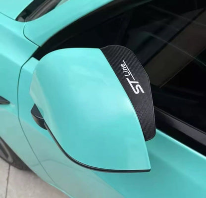 Ford ST Line Wing Mirror Visor Rain Cover Universal Fiesta Focus Puma Kuga 2pcs