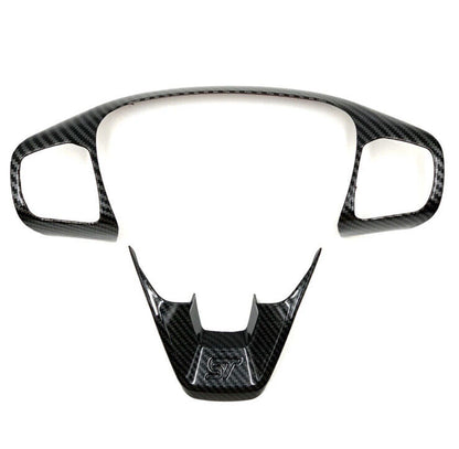 Ford Fiesta MK8 Focus MK4 2018+ Carbon Fibre Effect Steering Wheel Trim Cover