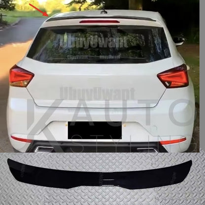 Seat Ibiza MK5 6F 2017-2021 Gloss Black Spoiler Extension Rear Wing Lip Roof