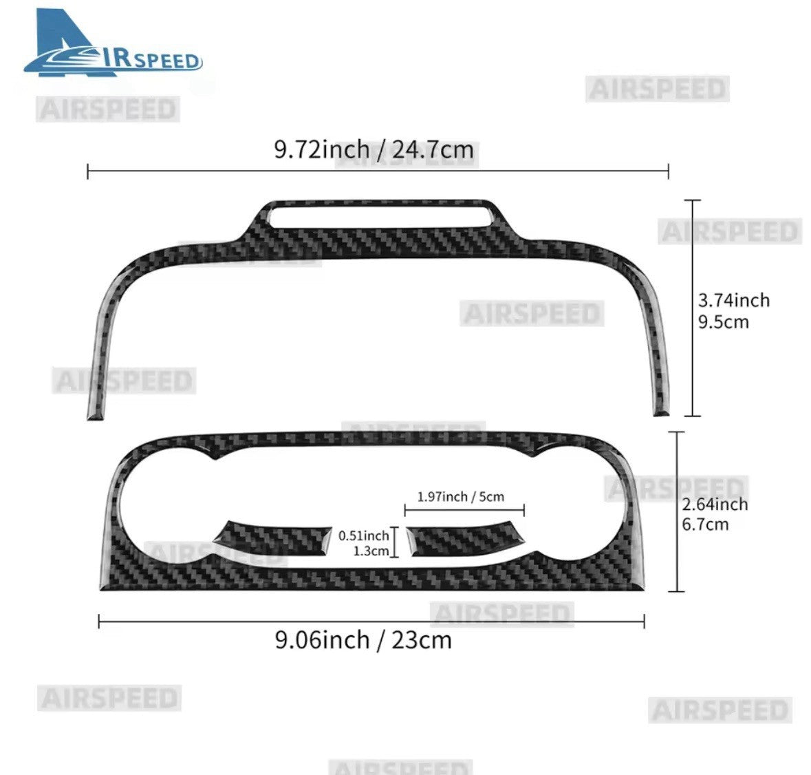 Ford Focus MK4 MK4.5 2019-2025 Carbon Fibre Central Air Con Panel Surround Trim