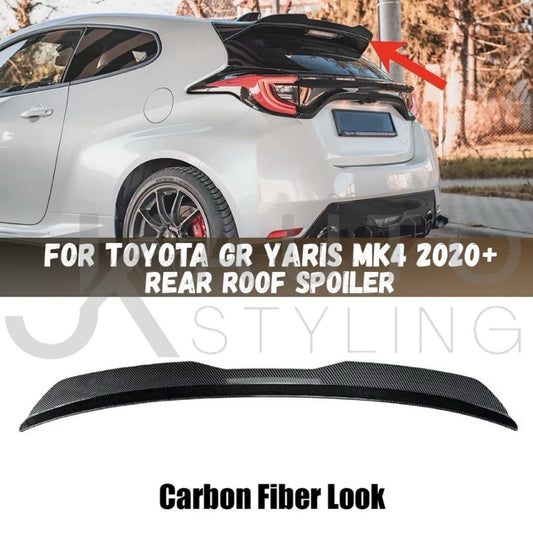 Toyota GR Yaris MK4 2020-2024 Carbon Fibre Spoiler Extension Rear Boot Wing Lip