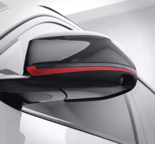 BMW X3 G01 G08 X4 G02 2017-2024 Red Wing Mirror Liner Strips 2pcs