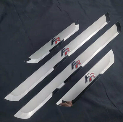 Seat FR Stainless Steel Door Sill Protector Strips Scuff Plates Seat Leon Ibiza