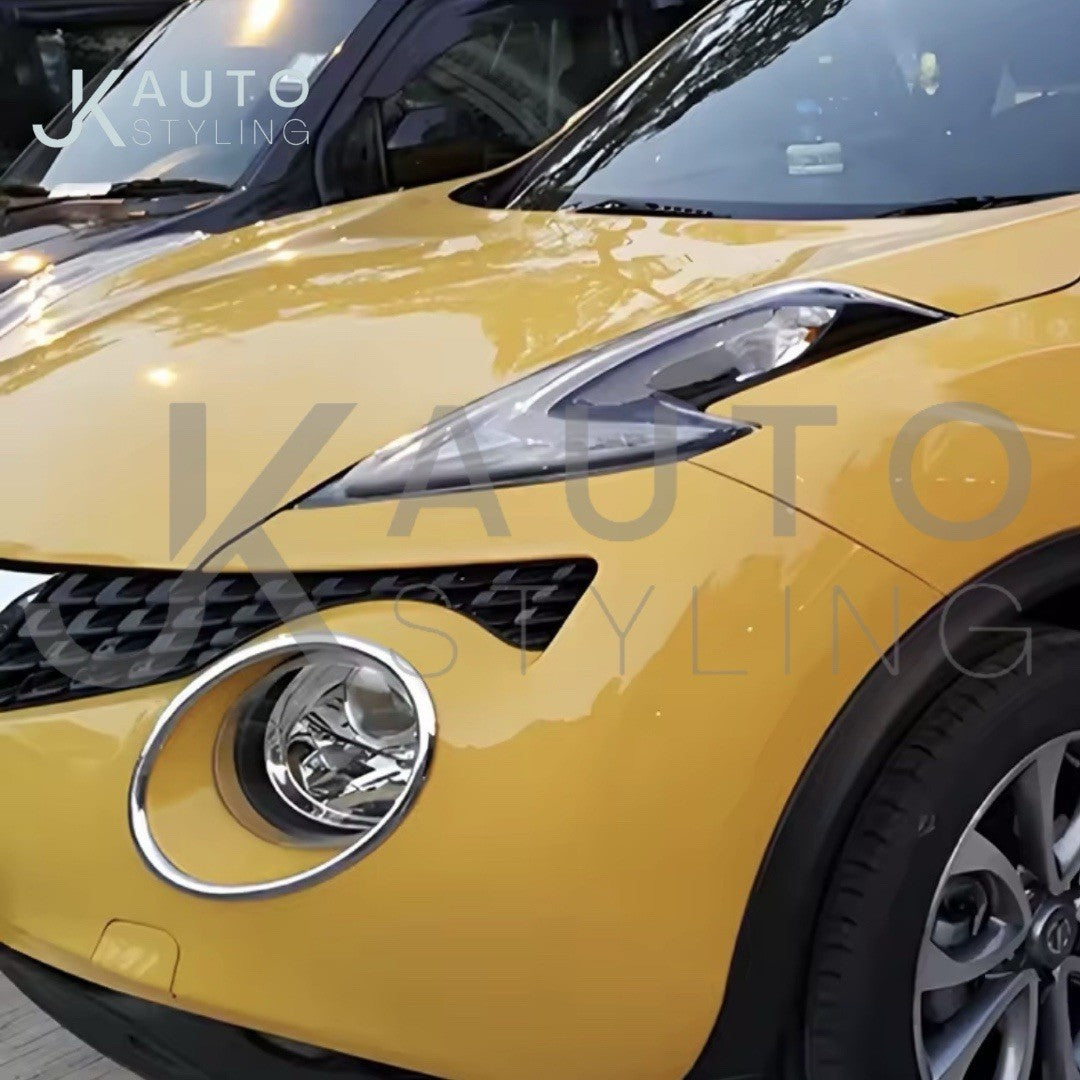 Nissan Juke 2011-2018 F15 Chrome Silver Headlight Trim Surround 2pcs