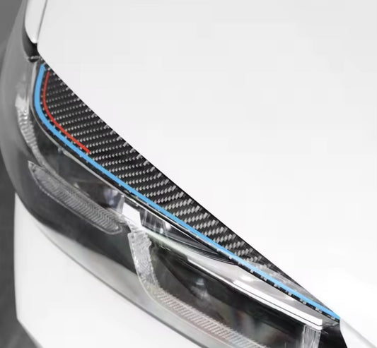 BMW X3 G01 G08 X4 G02 2021-2024 Carbon Fibre Headlight Eyelids Eyebrows 2pcs