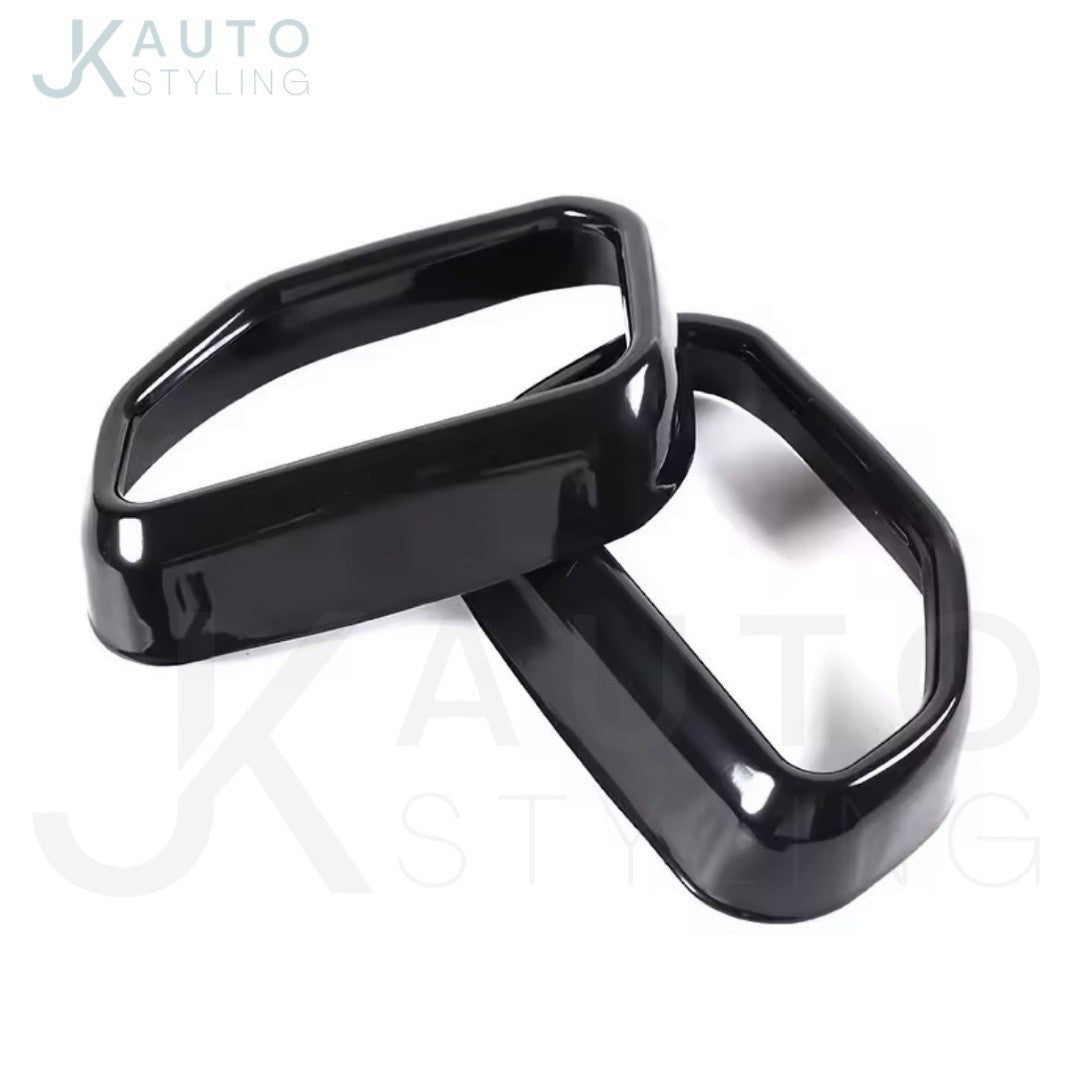 Gloss Black Stainless Steel Exhaust Tip Covers For BMW X3 G01 X4 G02 2022-2025