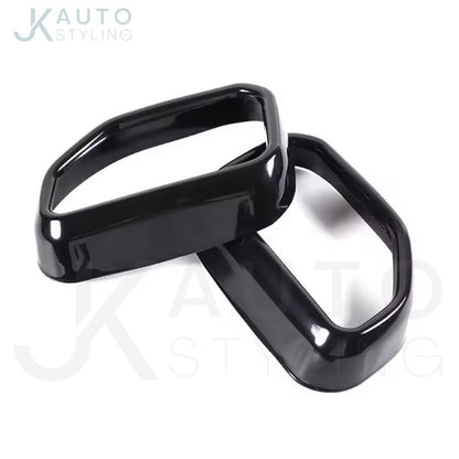 Gloss Black Stainless Steel Exhaust Tip Covers For BMW X3 G01 X4 G02 2022-2025