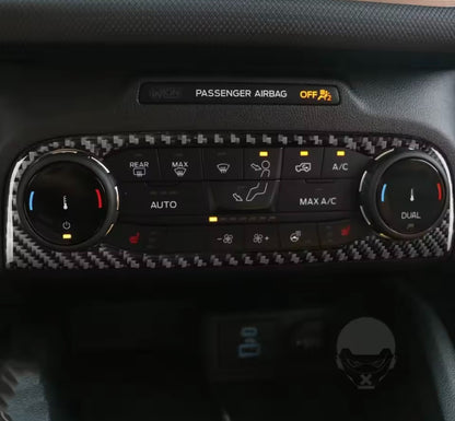 Ford Focus MK4 2018-2021 Carbon Fibre Air Con Control Panel Cover Trim