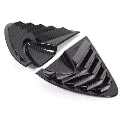Seat Leon MK2 2008-2012 Carbon Fibre Rear Side Window Louver Vents Covers 2pcs