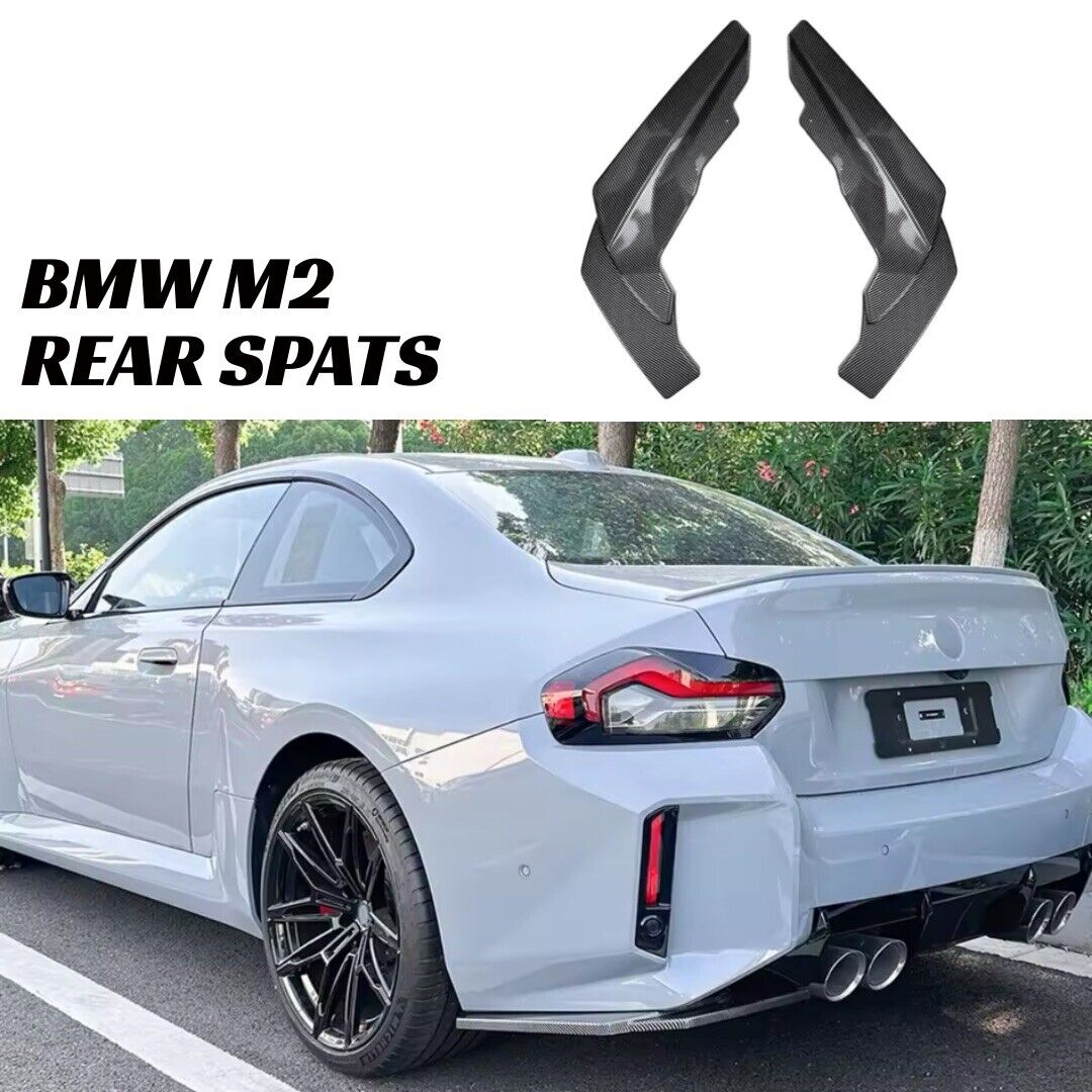 BMW M2 G87 M Performance Carbon Fibre Rear Spats Rear Bumper Side Spli ...