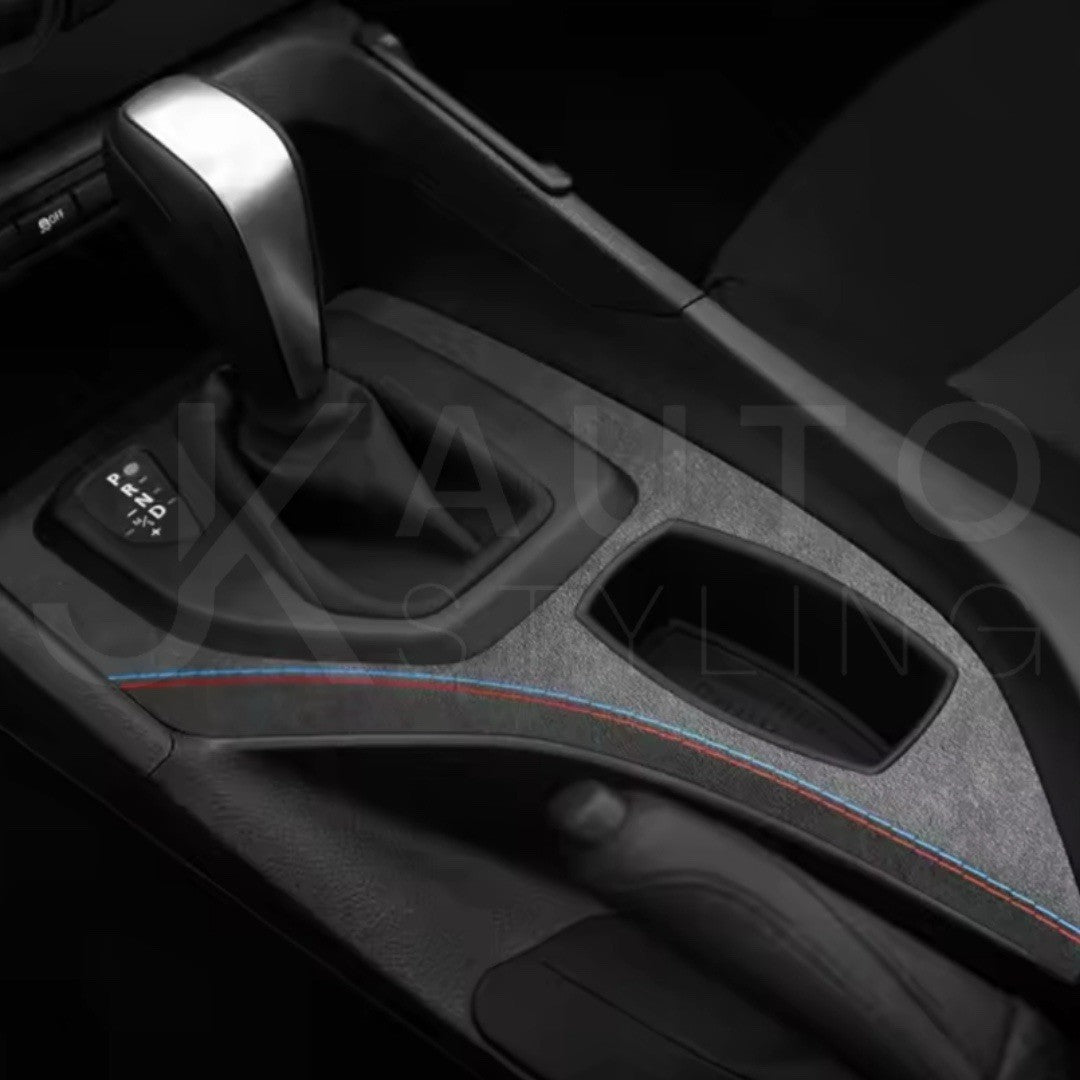 BMW X1 E84 2010-2014 Black Alcantara Gear Panel Centre Console Surround Cover