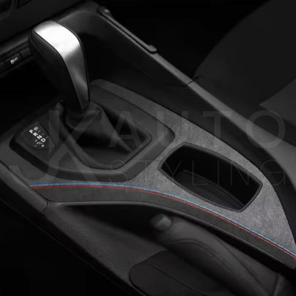 BMW X1 E84 2010-2014 Black Alcantara Gear Panel Centre Console Surround Cover