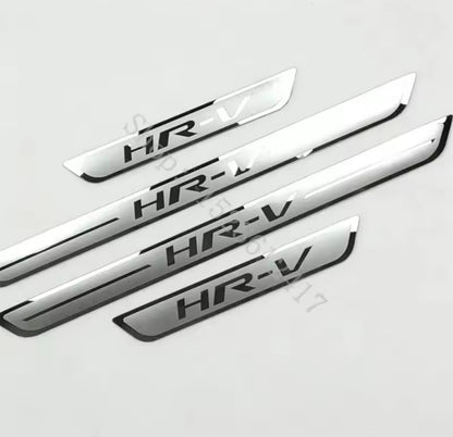 Honda HRV HR-V Vezel Stainless Steel Door Sill Protector Strips Scuff Plates 4pc
