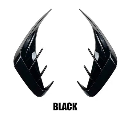 BMW 3 Series G20 G28 2019-2022 Gloss Black Rear Bumper Side Vent Canards Fins