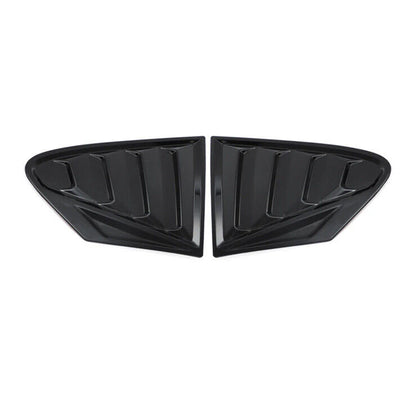 Gloss Black Rear Window Louver Vent Covers For Ford Focus MK4 ST Line 2pcs