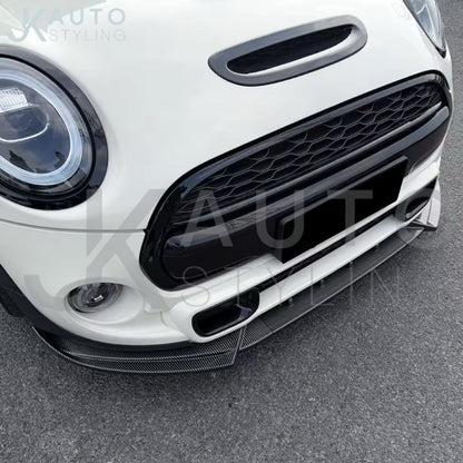 Mini Cooper S JCW F55 F56 F57 2014-2021 Carbon Fibre Front Splitter Lip Low Kit