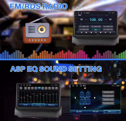 9" Carplay Android Auto Screen Upgrade With Camera For Ford Fiesta MK7 2008-2017