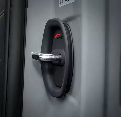 Seat FR Black Silicone Door Lock Protector Covers Leon Ibiza Altea FR 4pcs