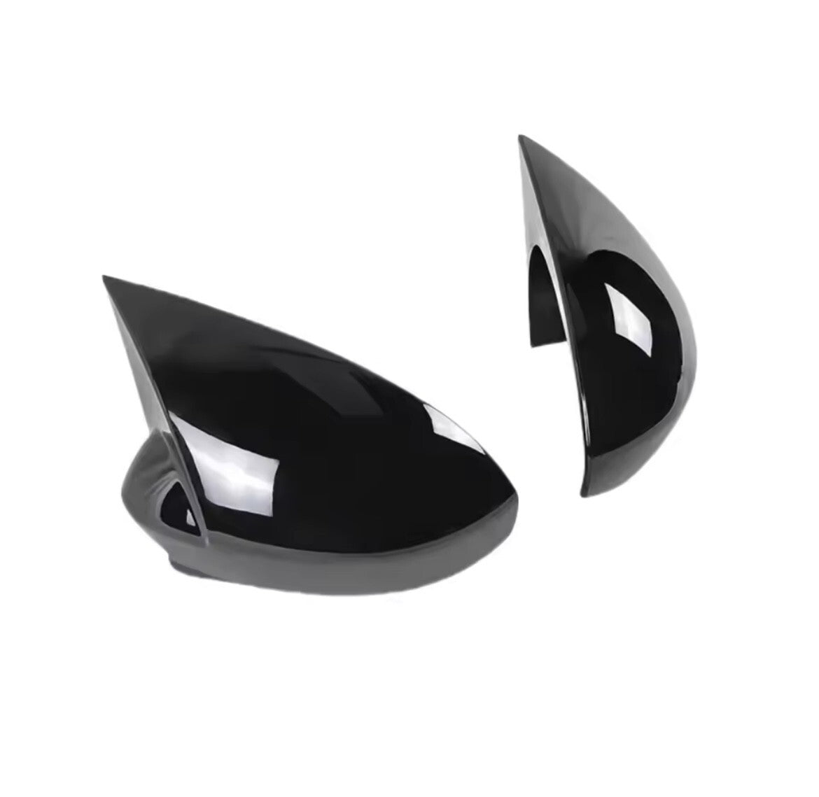 Fiat 500 Punto Abarth Gloss Black M Style Sport Wing Mirror Caps Covers