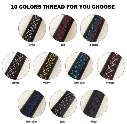 Mercedes A B C E Class CLA GLA GLC GLE Leather Steering Wheel Cover Self Stitch