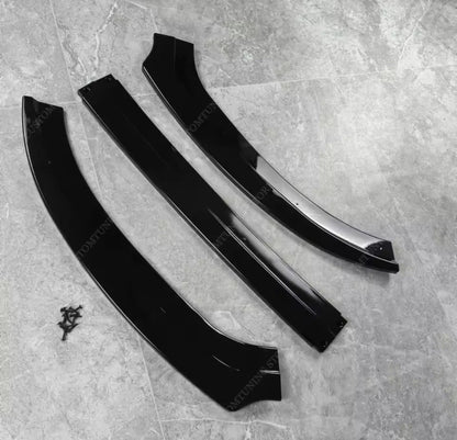 Gloss Black Front Splitter Bumper Lip For Ford Focus RS MK3 2015-2018