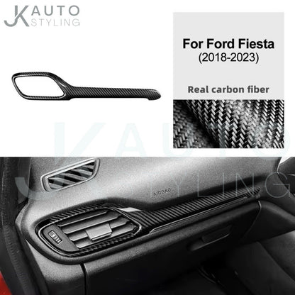 Real Carbon Fibre Passenger Side Dash Trim Cover For Ford Fiesta ST MK8 2018-23