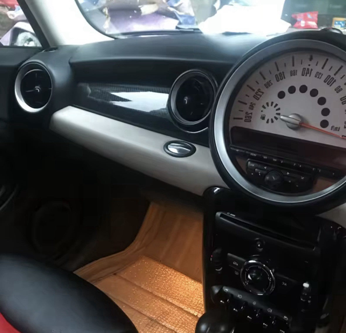 Mini One Cooper Clubman JCW R55 R56 R57 R58 R59 Carbon Fibre Dashboard Panel Tri