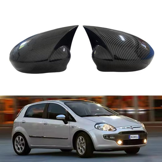 Fiat 500 Punto Abarth Carbon Fibre Effect M Style Sport Wing Mirror Caps Covers