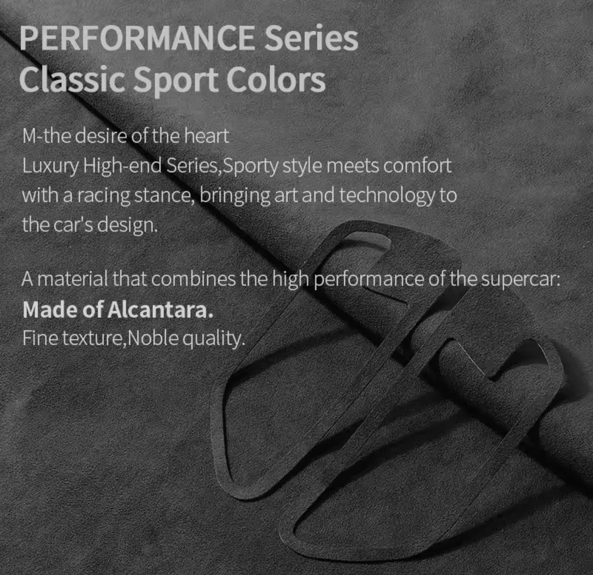 BMW 3 4 Series F30 F32 F33 F36 2014-19 Alcantara Interior Door Handle Trim 4pcs
