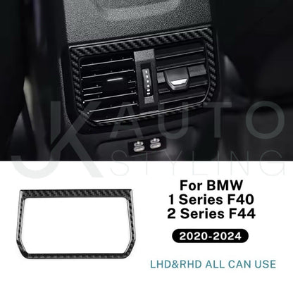 Carbon Fibre Interior Rear Air Vent Panel Trim For BMW 1 Series F40 2020-2024
