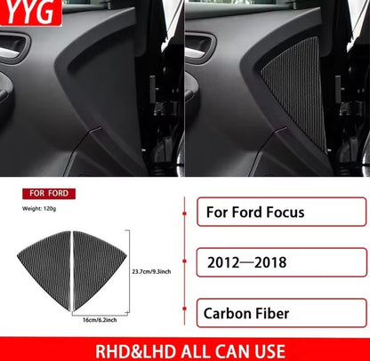 Ford Focus MK3 2012-2018 Carbon Fibre Interior Door Card Panel Trim Protectors