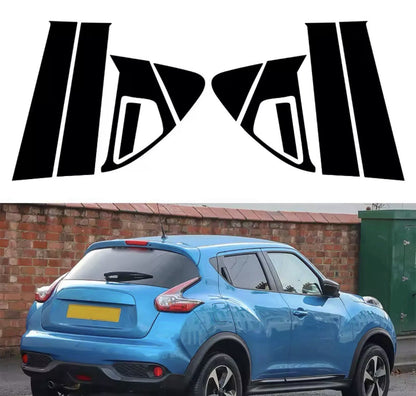 Nissan Juke 2011-2017 Gloss Black Window Trim Pillar Set 10pcs De-Chrome