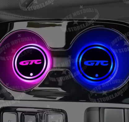 GTC Wireless Light Up RGB LED Drink Coaster Mat For Vauxhall Astra GTC Recharge