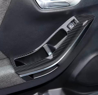 Ford Puma 2019-2023 Carbon Fibre Door Handle Window Switch Trim Covers RHD
