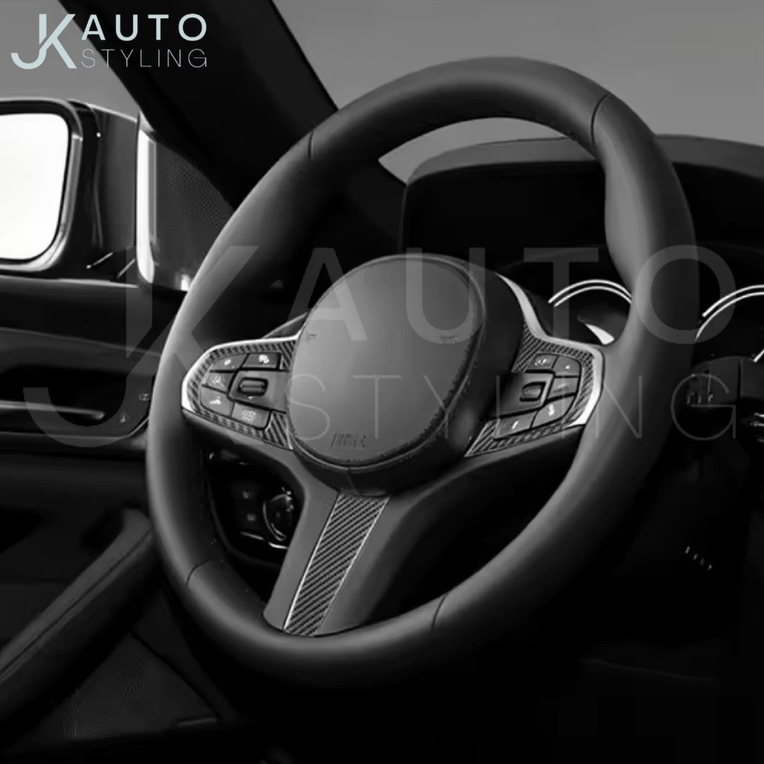 BMW 1357X G Series M Sport Carbon Fibre Steering Wheel Trim Set Cover