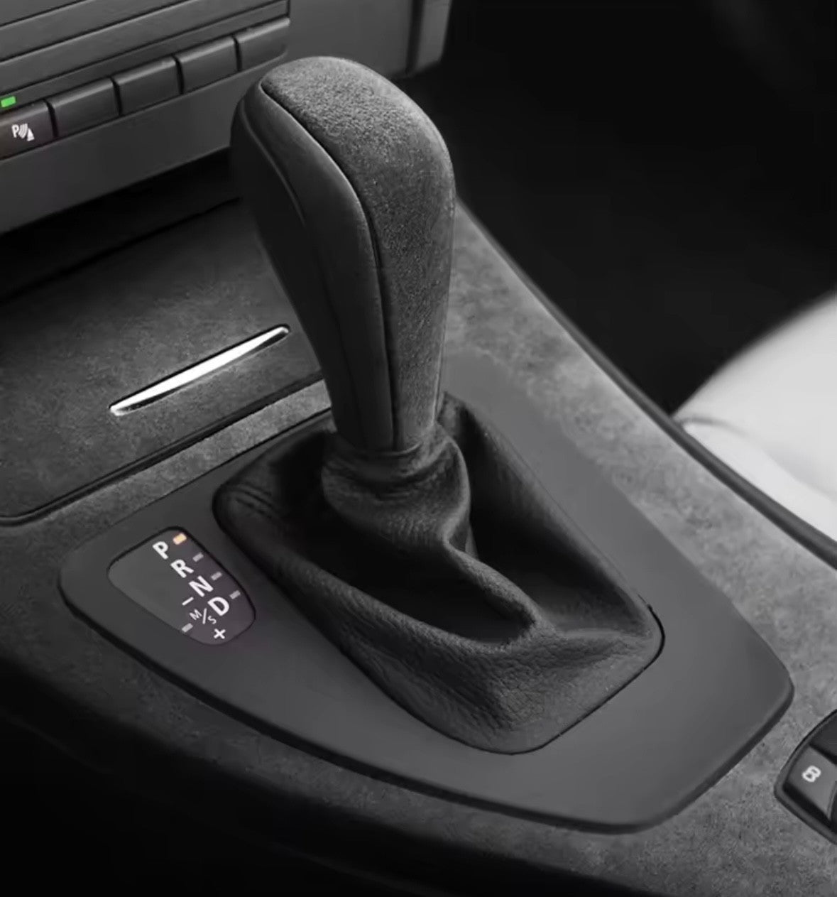 BMW 3 Series E90 E92 E93 2005-2012 Black Alcantara Centre Console Panel Overlay